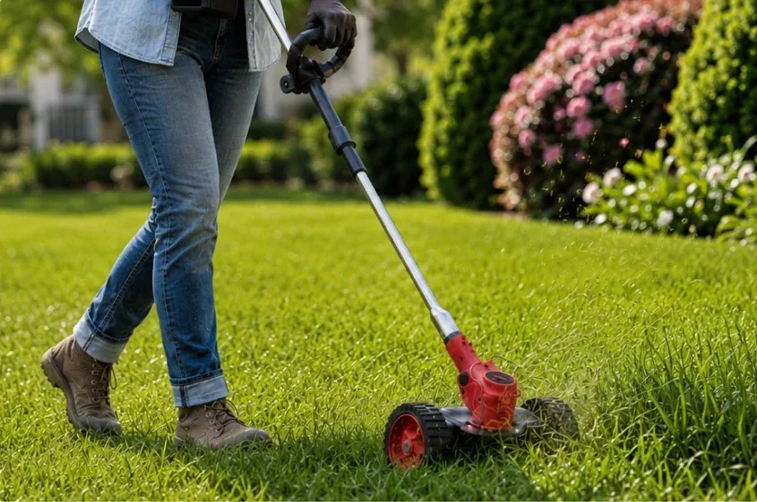 Wood Ranger Trimmer – One tool for every yard job: fence lines, garden beds, walkways, bushes and lawns